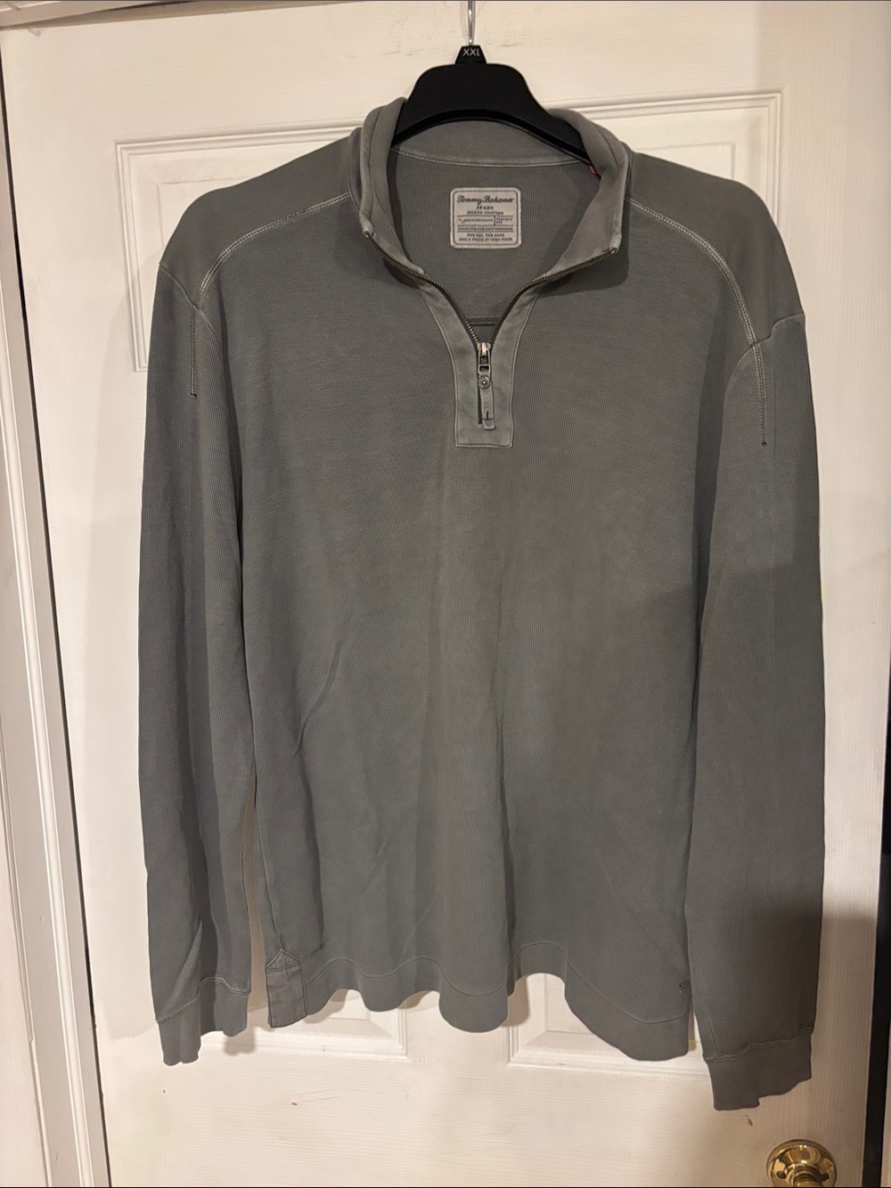 Tommy Bahama Jeans Men's Slate Gray Quarter-Zip Pullover